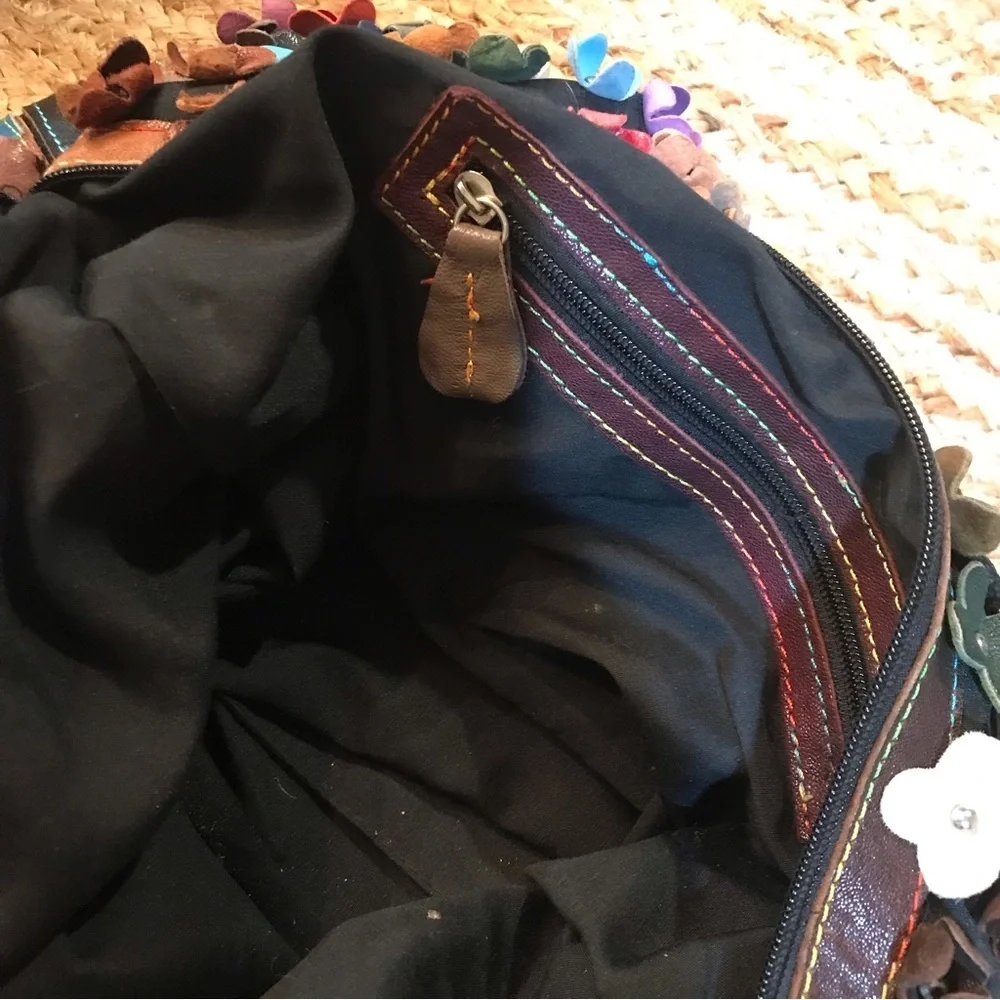 ✌️VINTAGE BOHO Leather Flower Bag - Picture 9 of 16